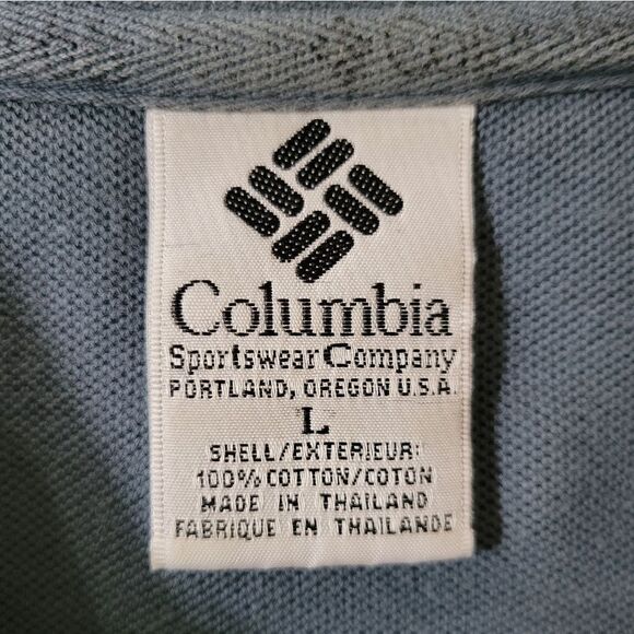 Columbia Men's Short Sleeve Blue Polo Shirt - Picture 3 of 13